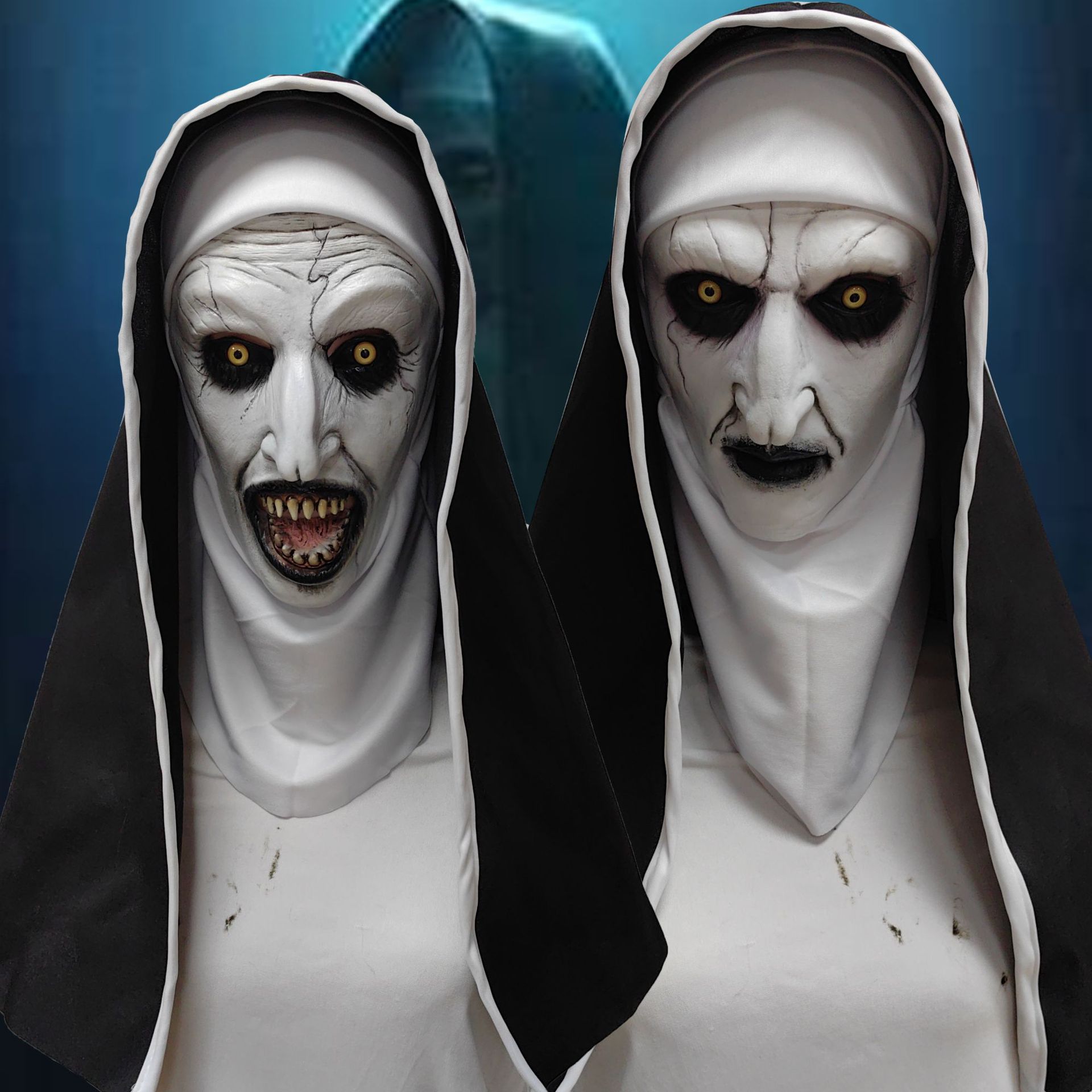 Halloween Scary Nun Mask The C - огляд і ціна Led Purge Mask Halloween