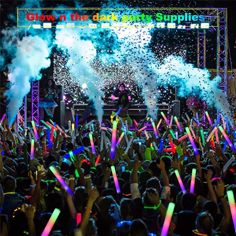 A75K Glow Sticks Bulk, LED Foa - огляд і ціна Flashing Led Foam Sticks Party