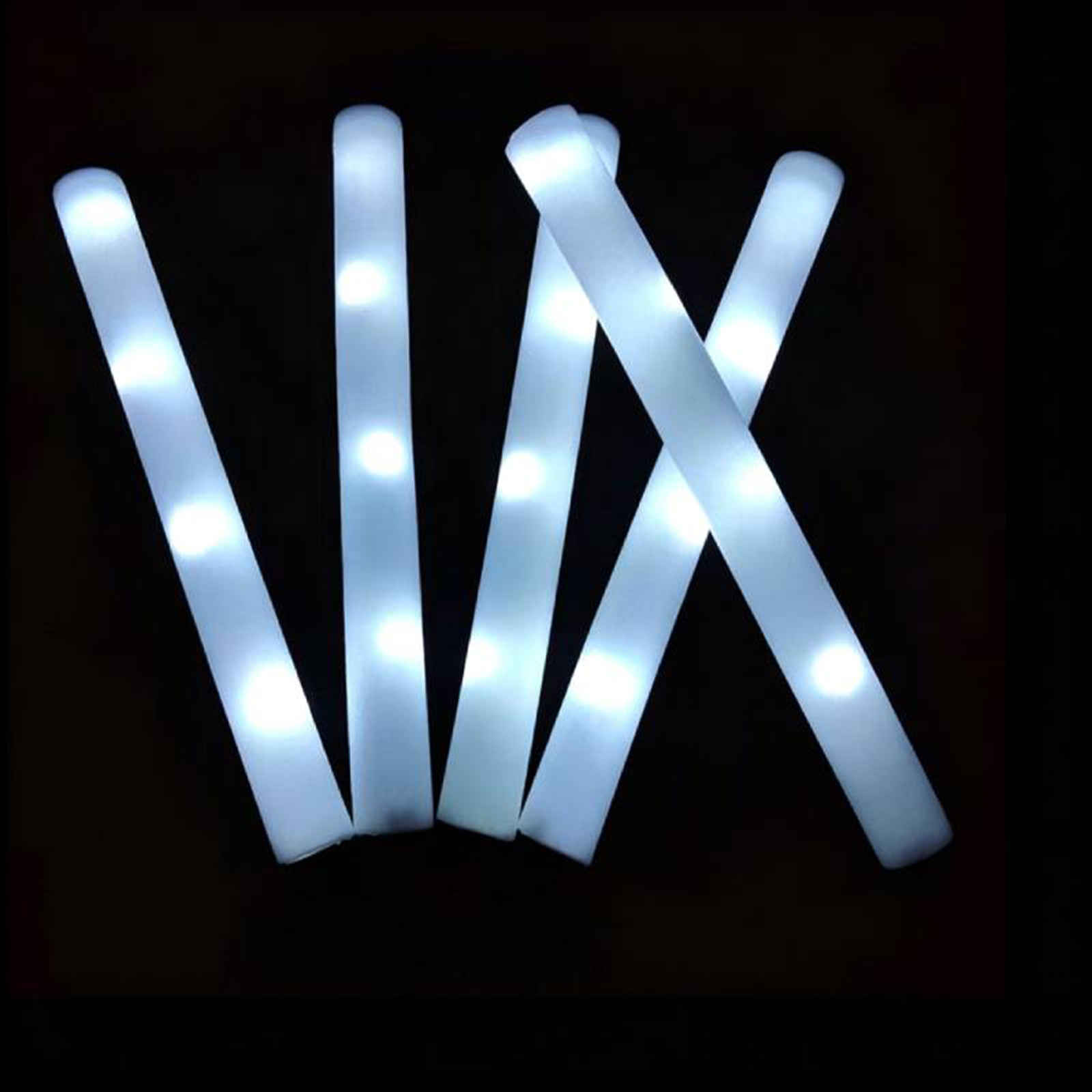 Reusable White Foam LED Glow S - огляд і ціна Flashing Led Foam Sticks Party