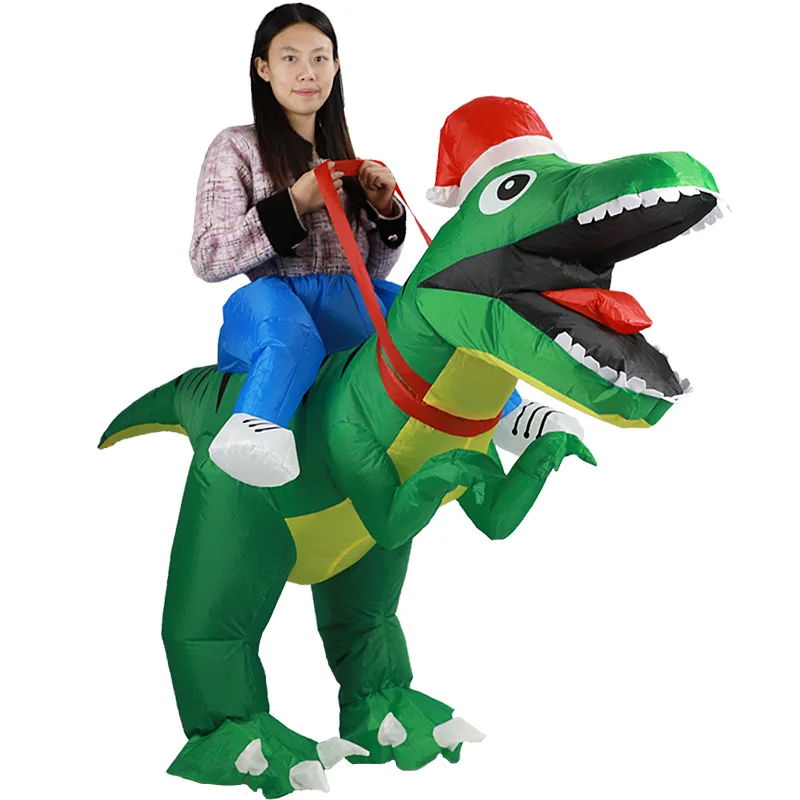 Tyrannosaurus Rex Christmas In - огляд і ціна Inflatable Dinosaur Costume Adult